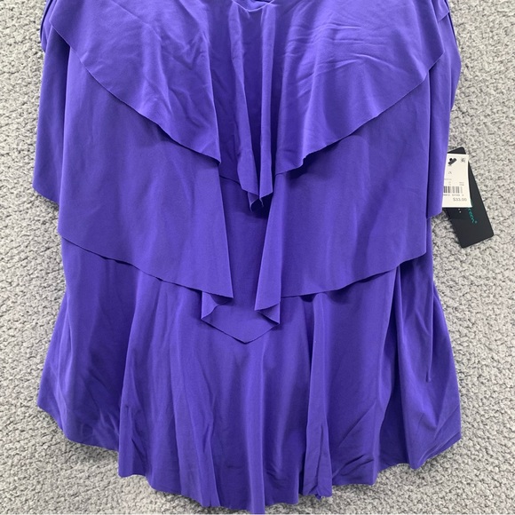 Target Aqua Green Purple Tiered Tankini Swim Top - Picture 4 of 10